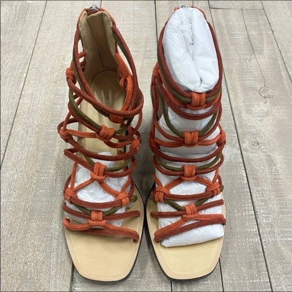 rag & bone Camille sandals Terracotta size 6 - Picture 4 of 16